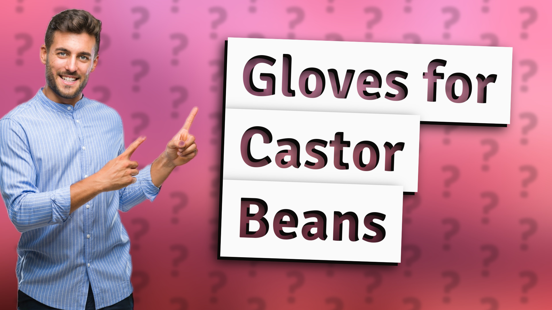 Gloves for Castor Beans
