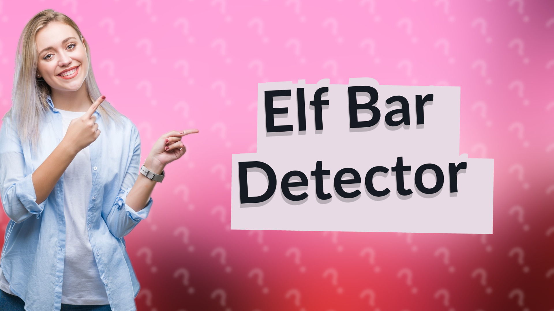 Elf Bar Detector