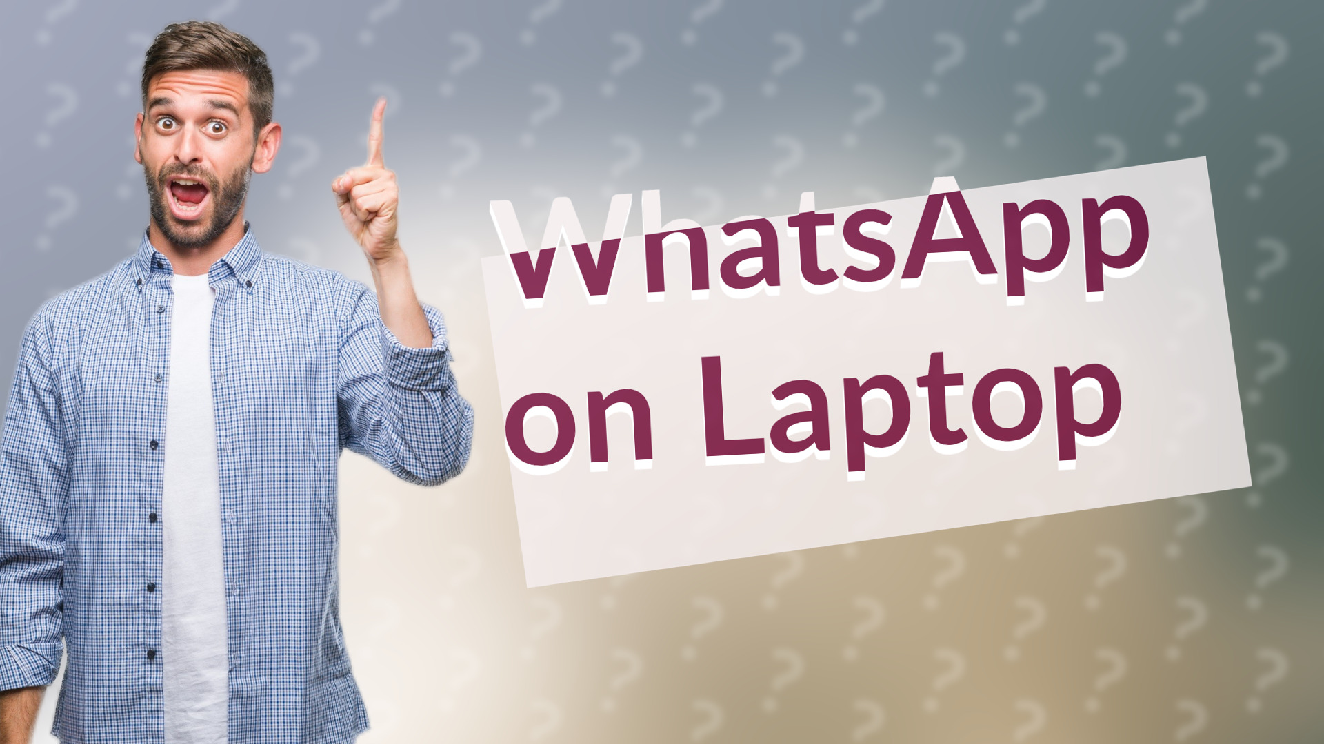 WhatsApp on Laptop