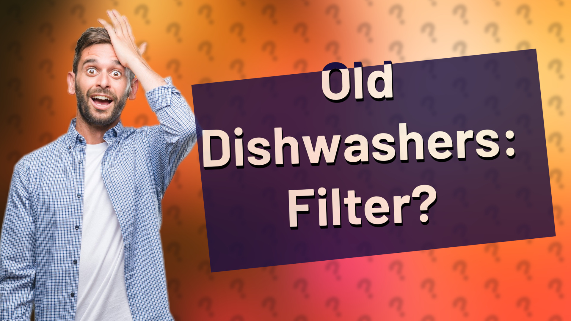Old Dishwashers: Filter?
