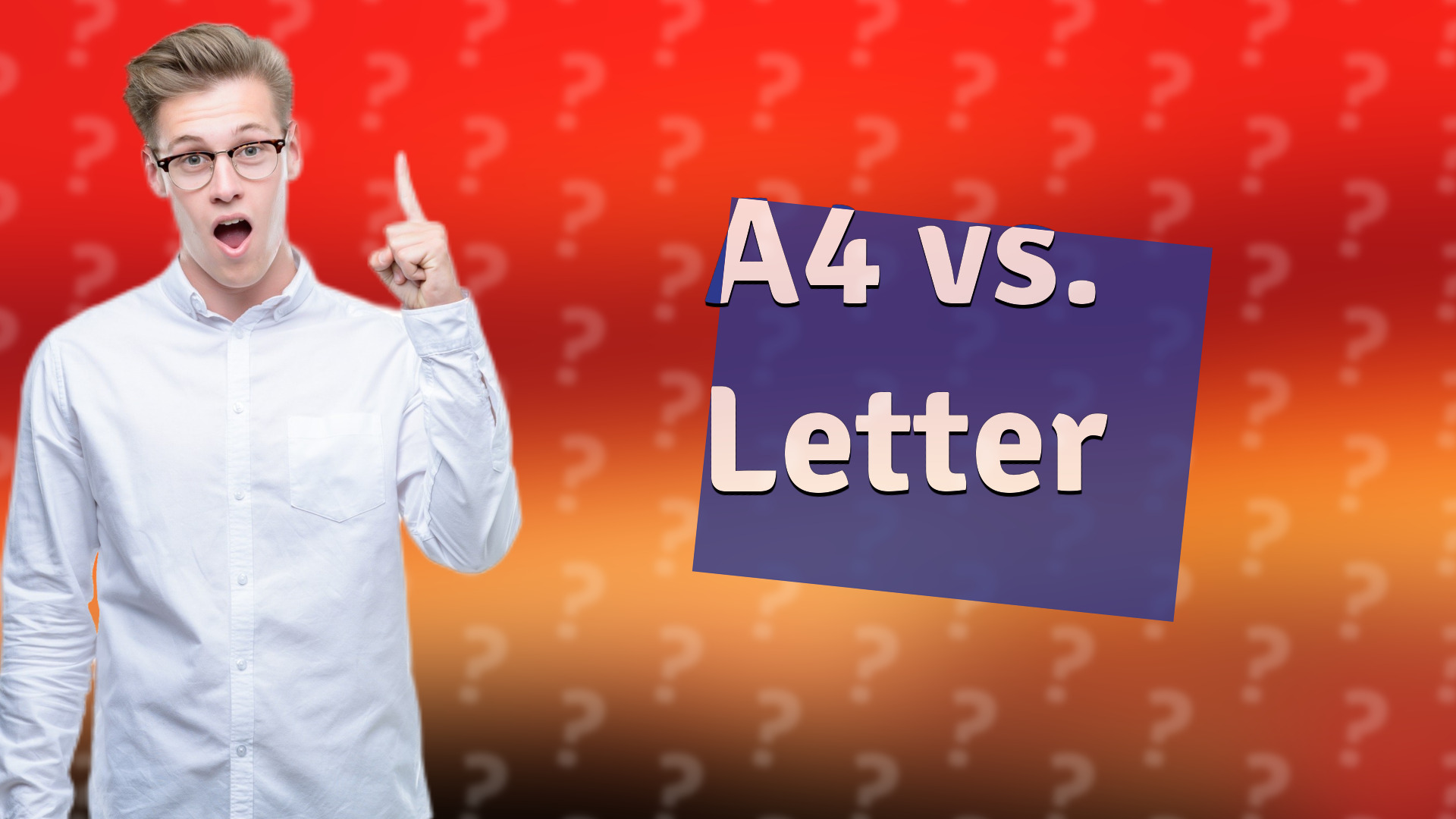 A4 vs. Letter