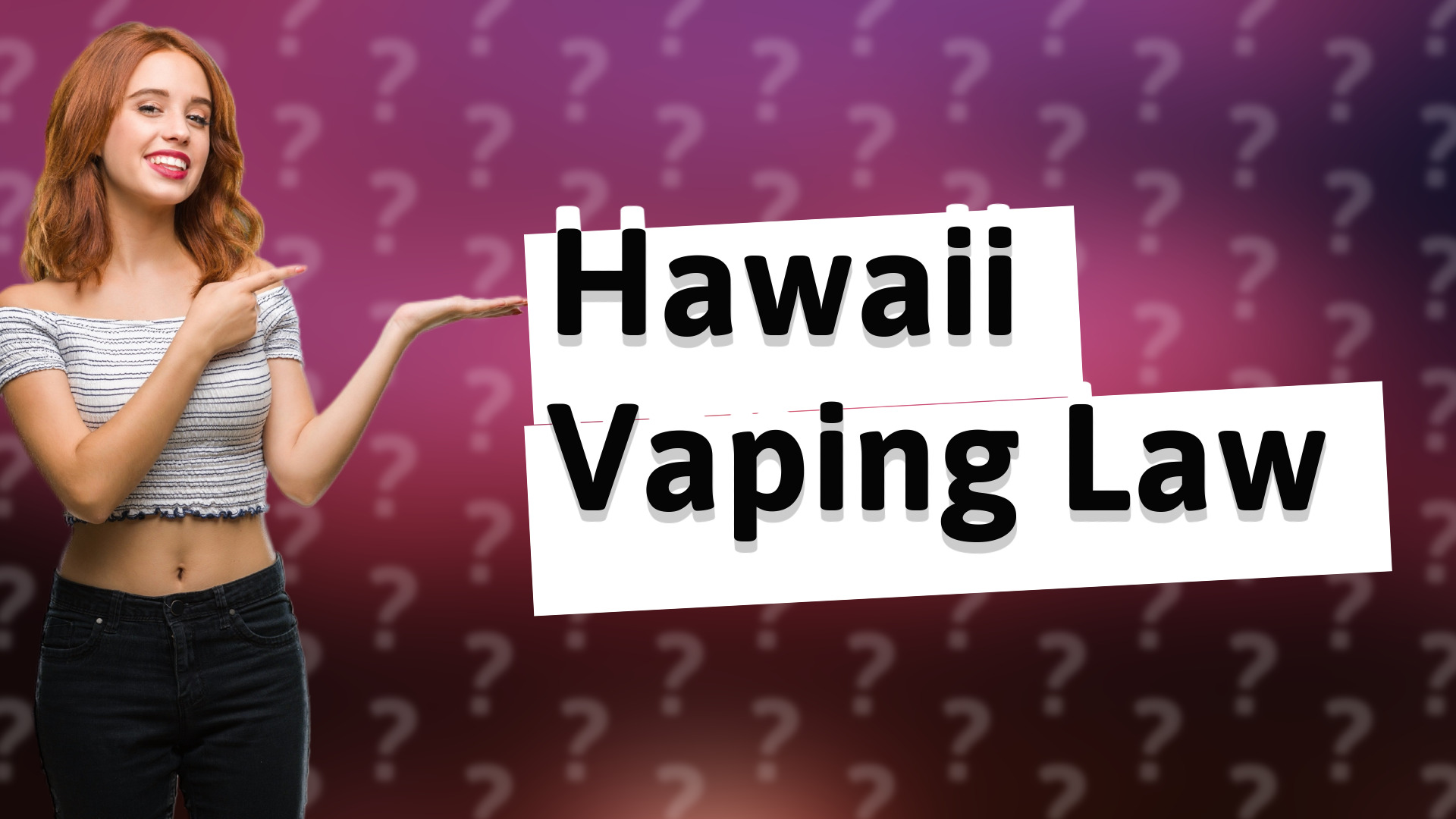 Hawaii Vaping Law