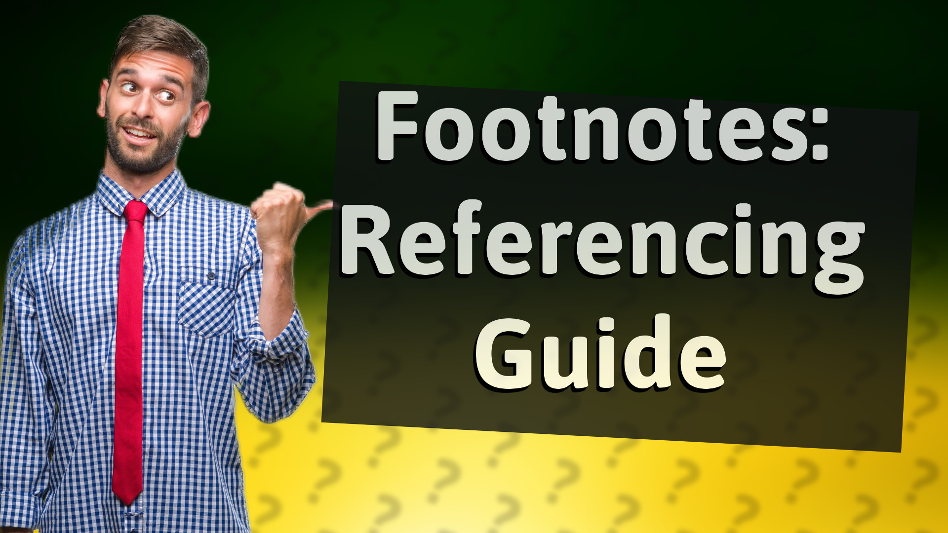 Footnotes: Referencing Guide