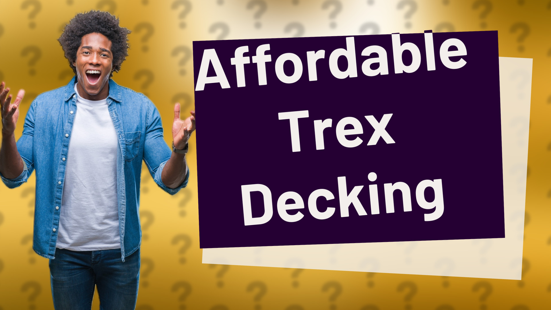 Affordable Trex Decking