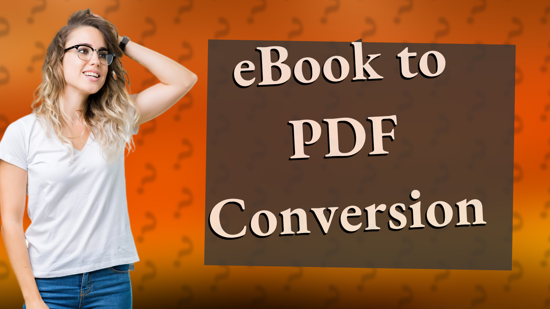 eBook to PDF Conversion