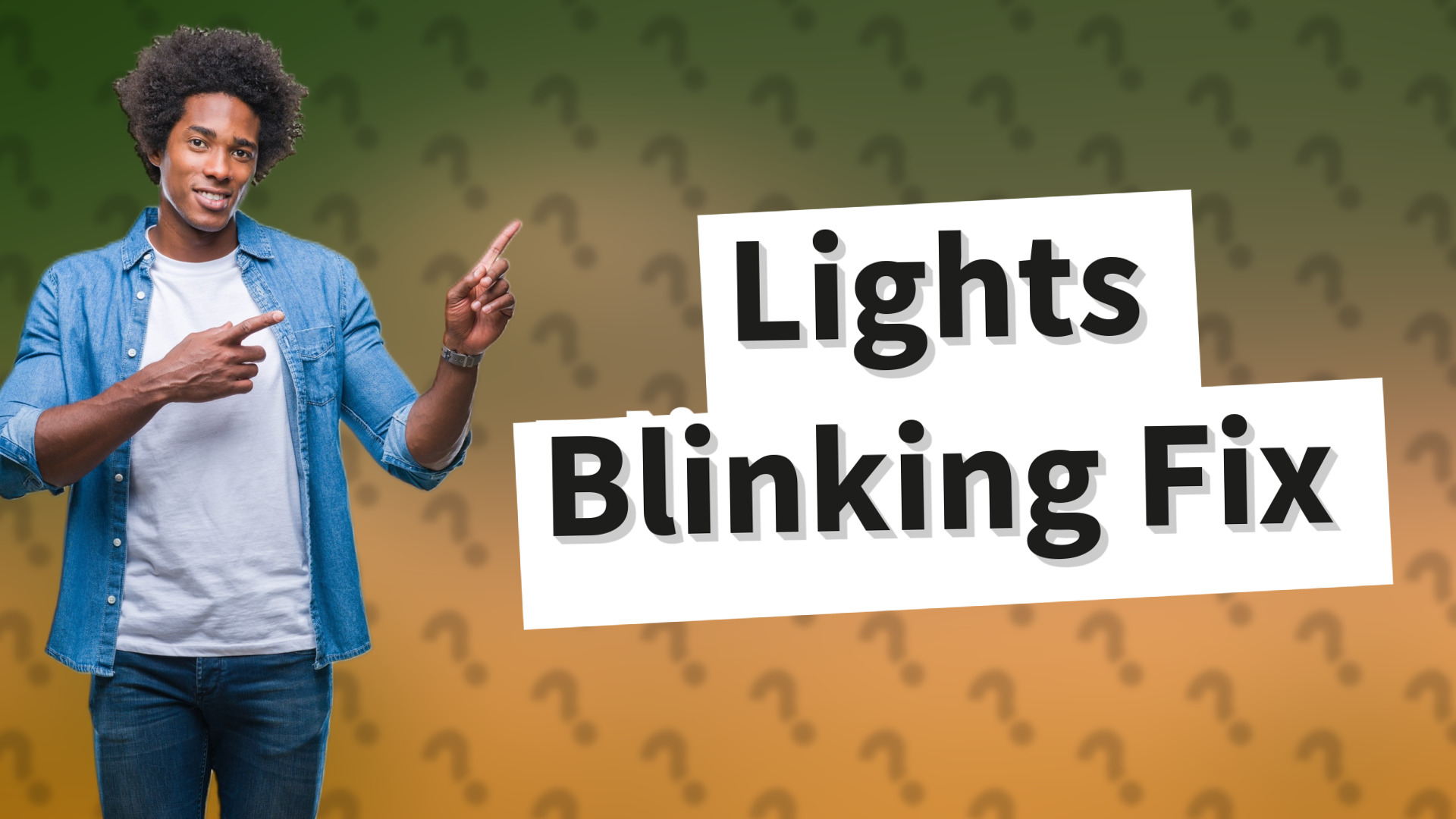 Lights Blinking Fix