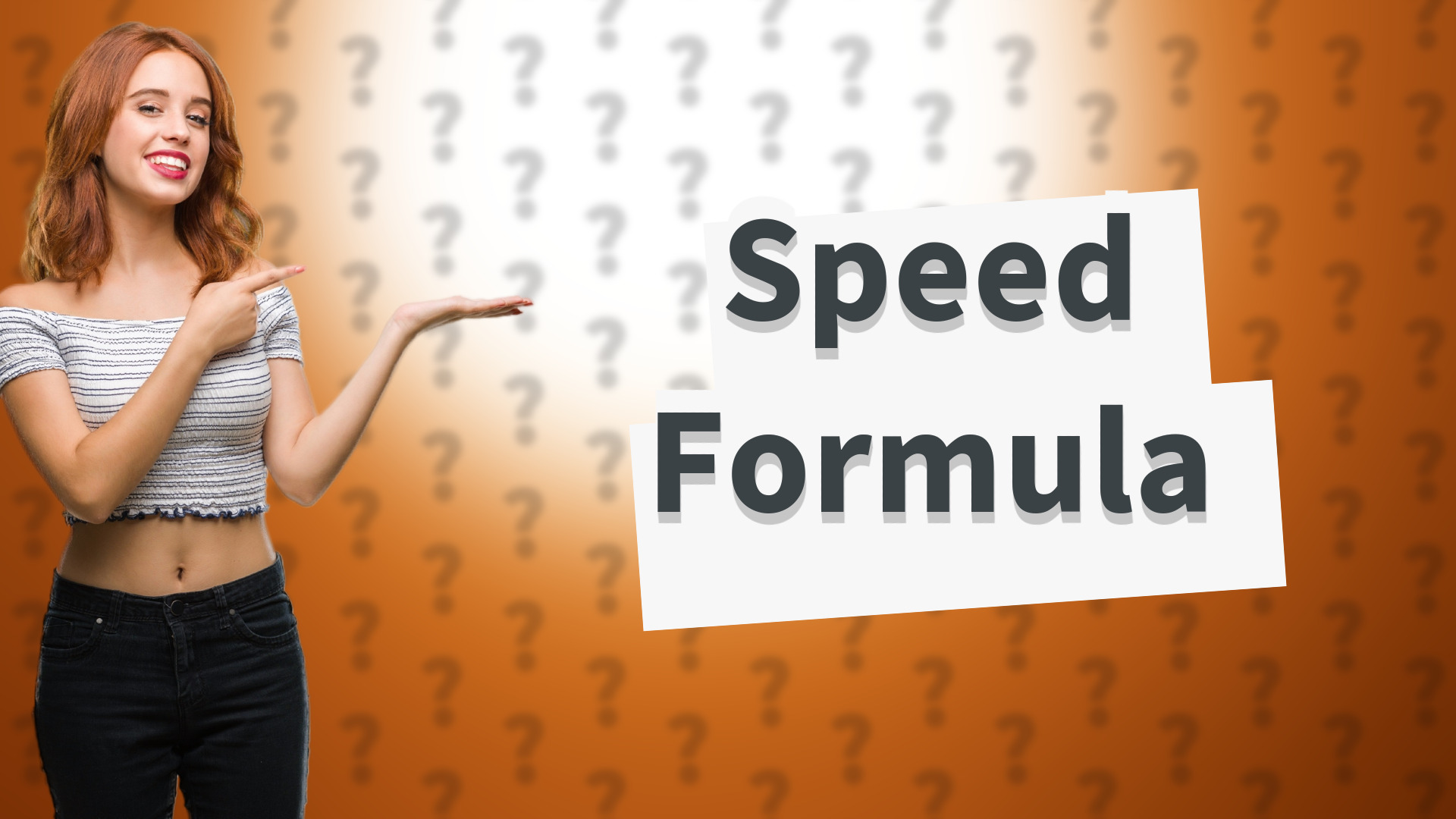 Speed Formula