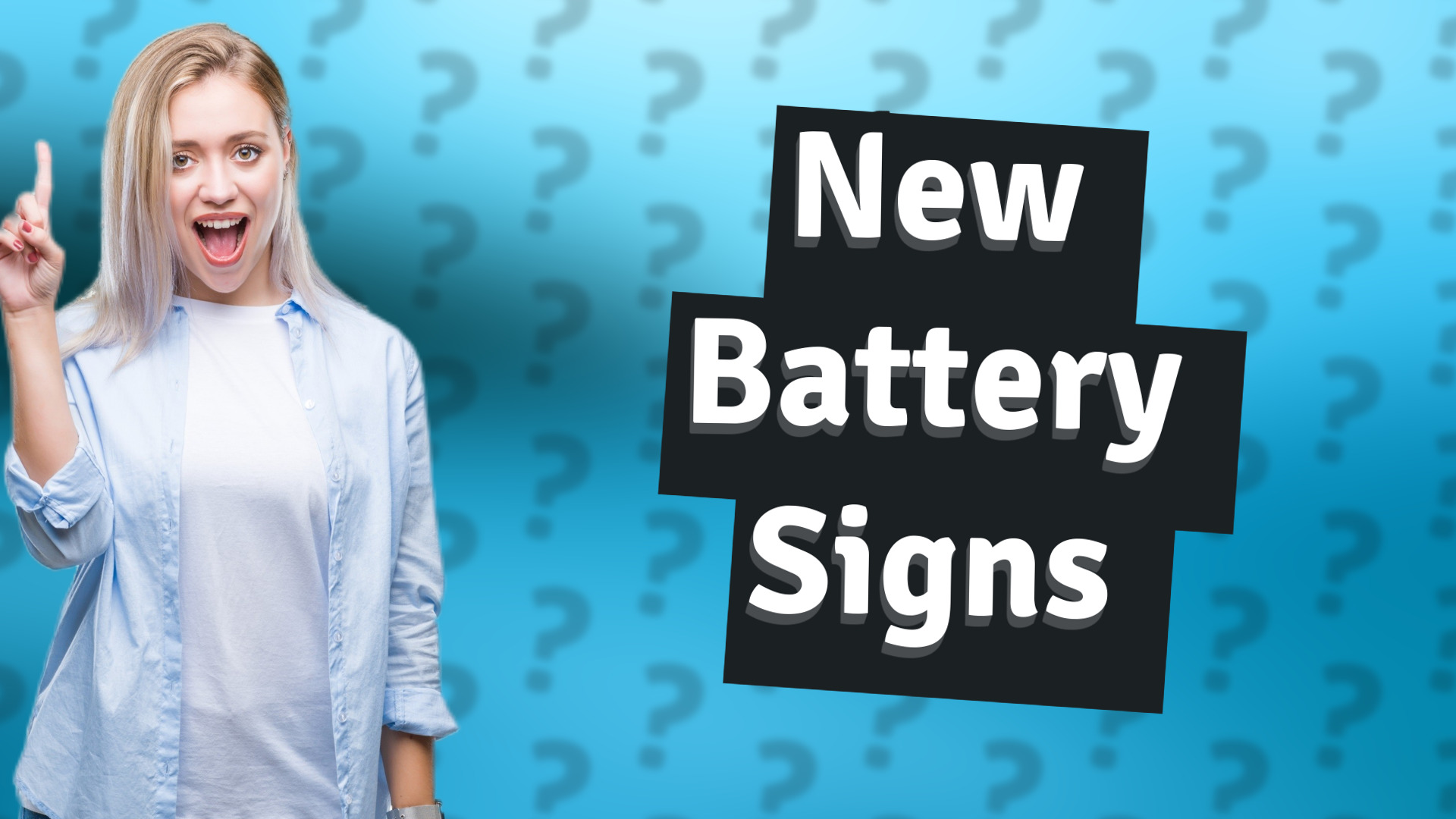 New Battery Signs