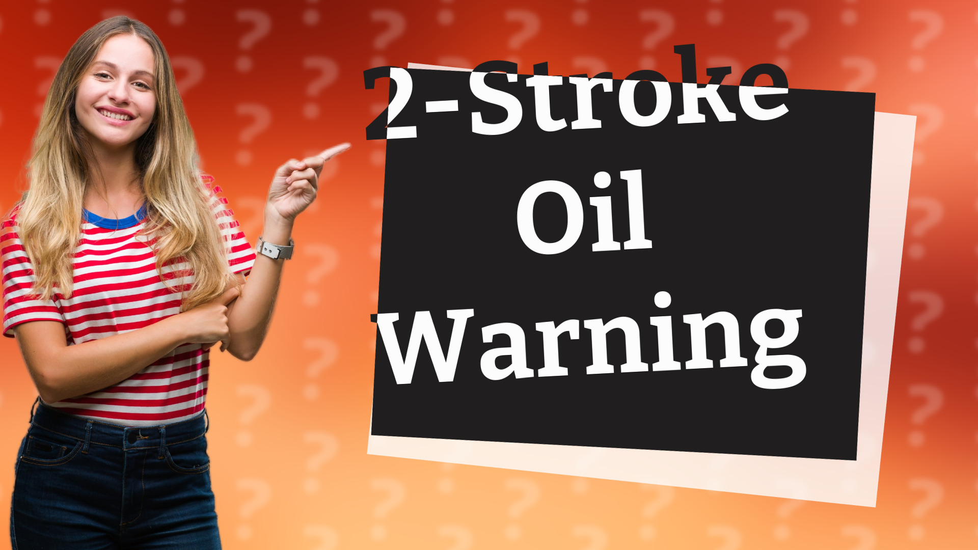 2-Stroke Oil Warning