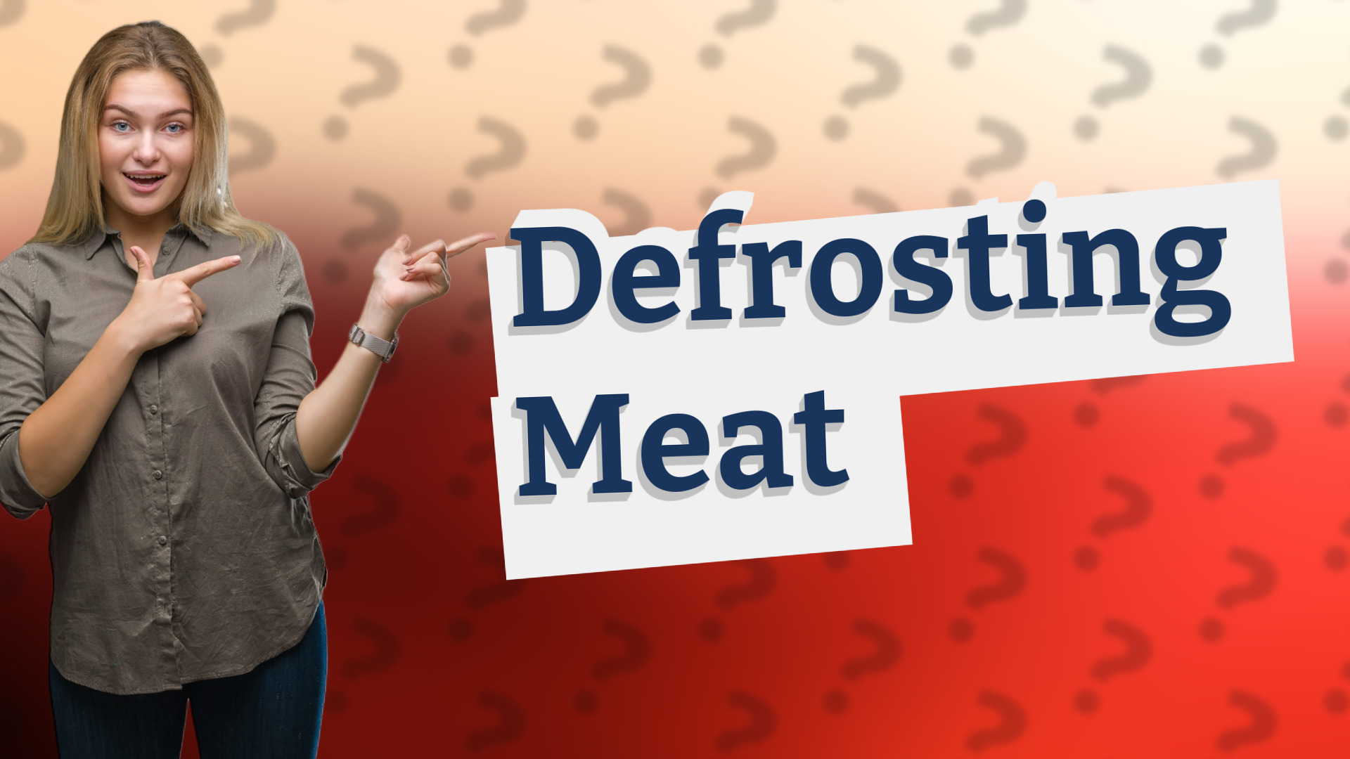 Defrosting Meat