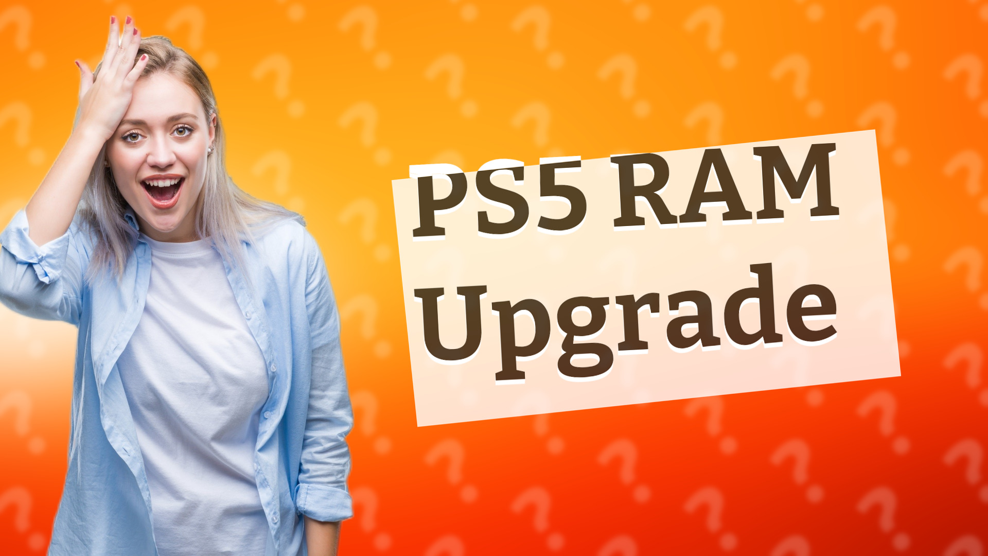 PS5 RAM Upgrade