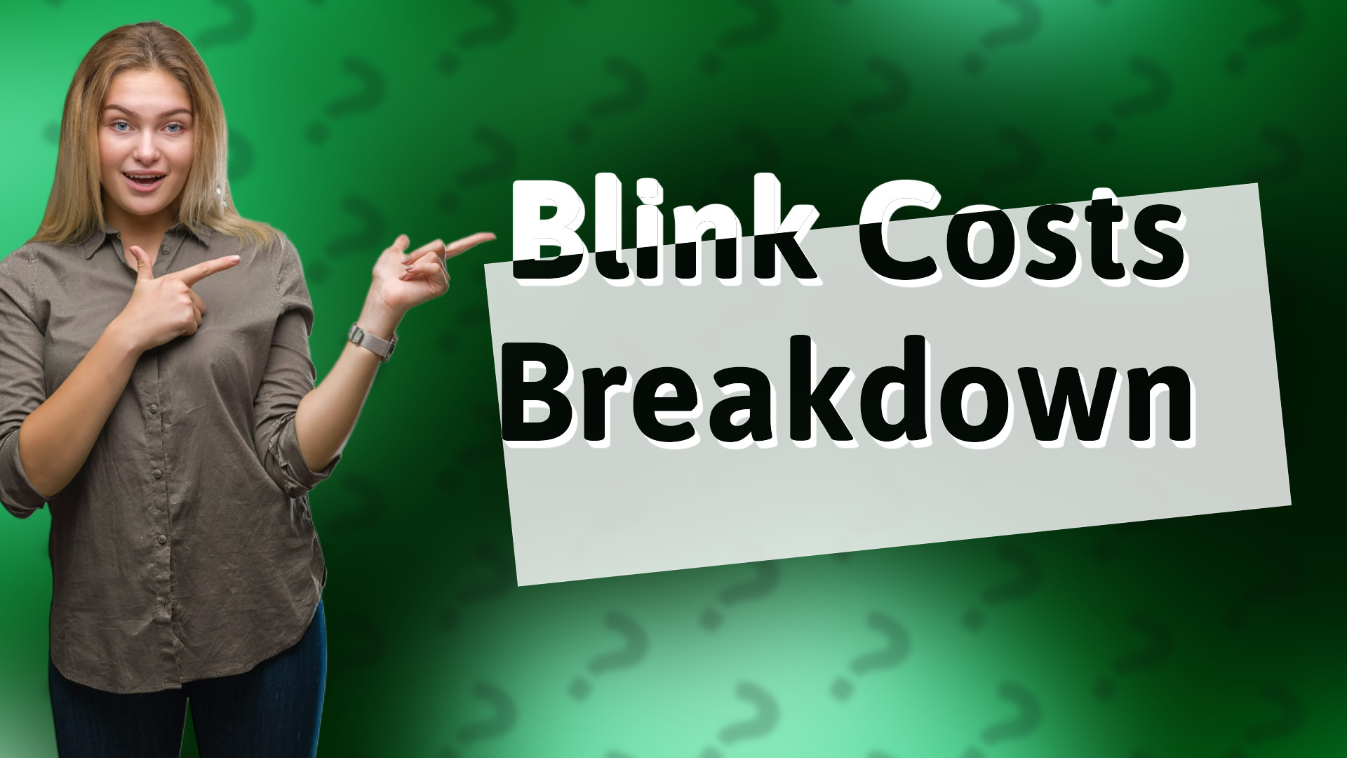 Blink Costs Breakdown