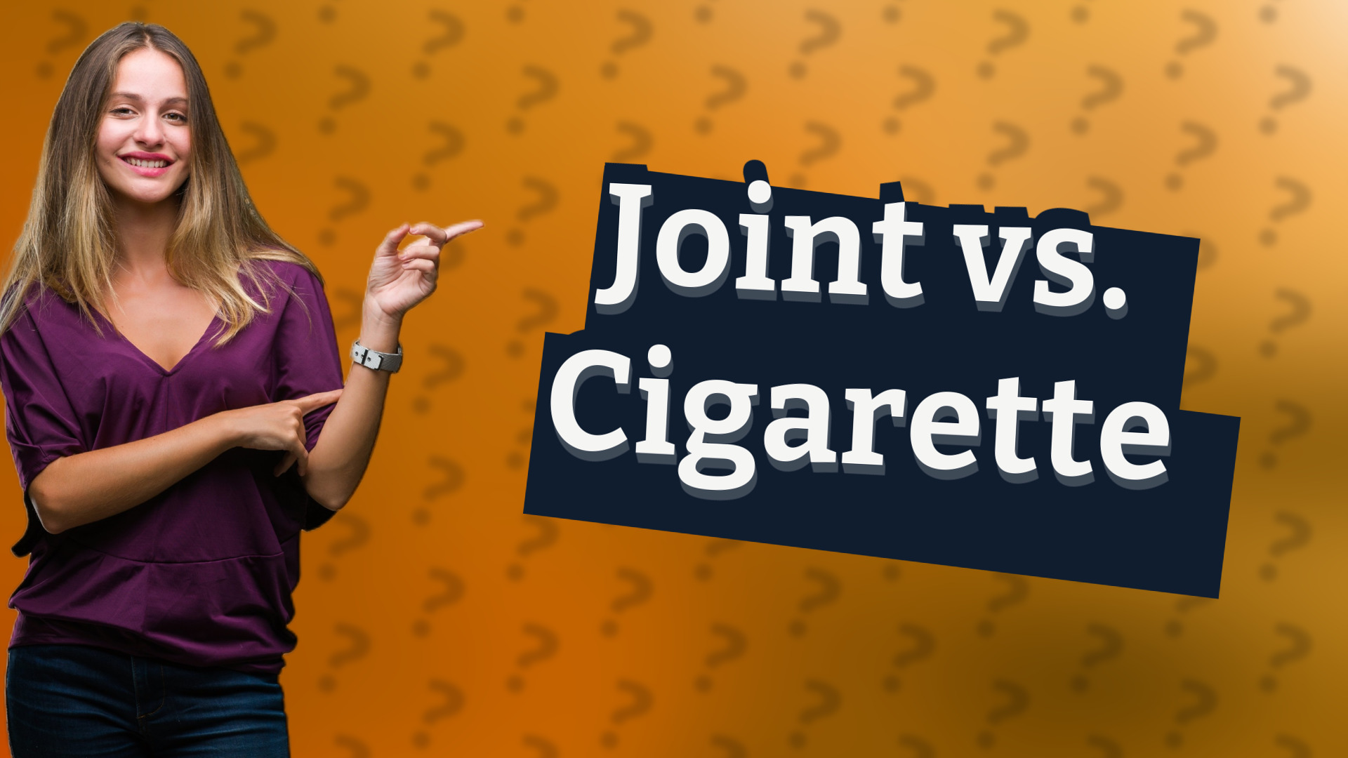 Joint vs. Cigarette