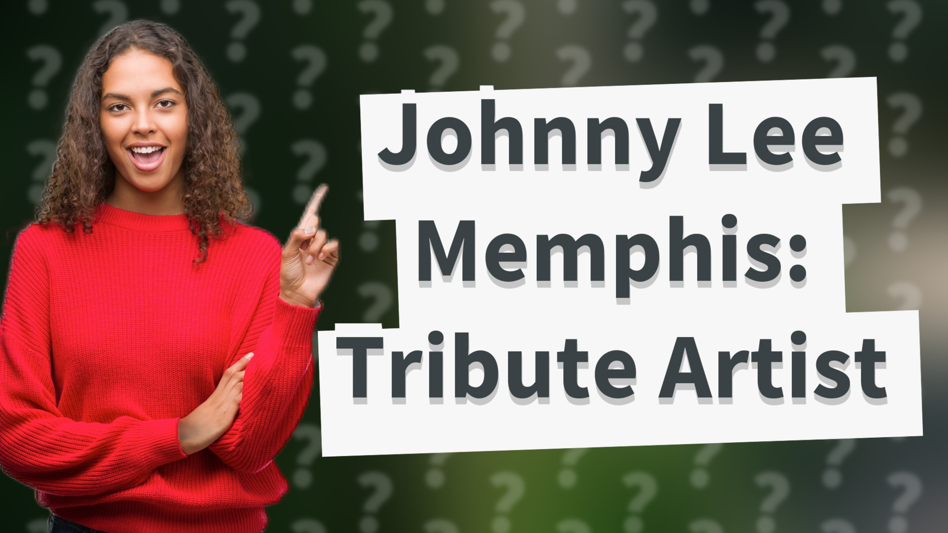 Johnny Lee Memphis: Tribute Artist