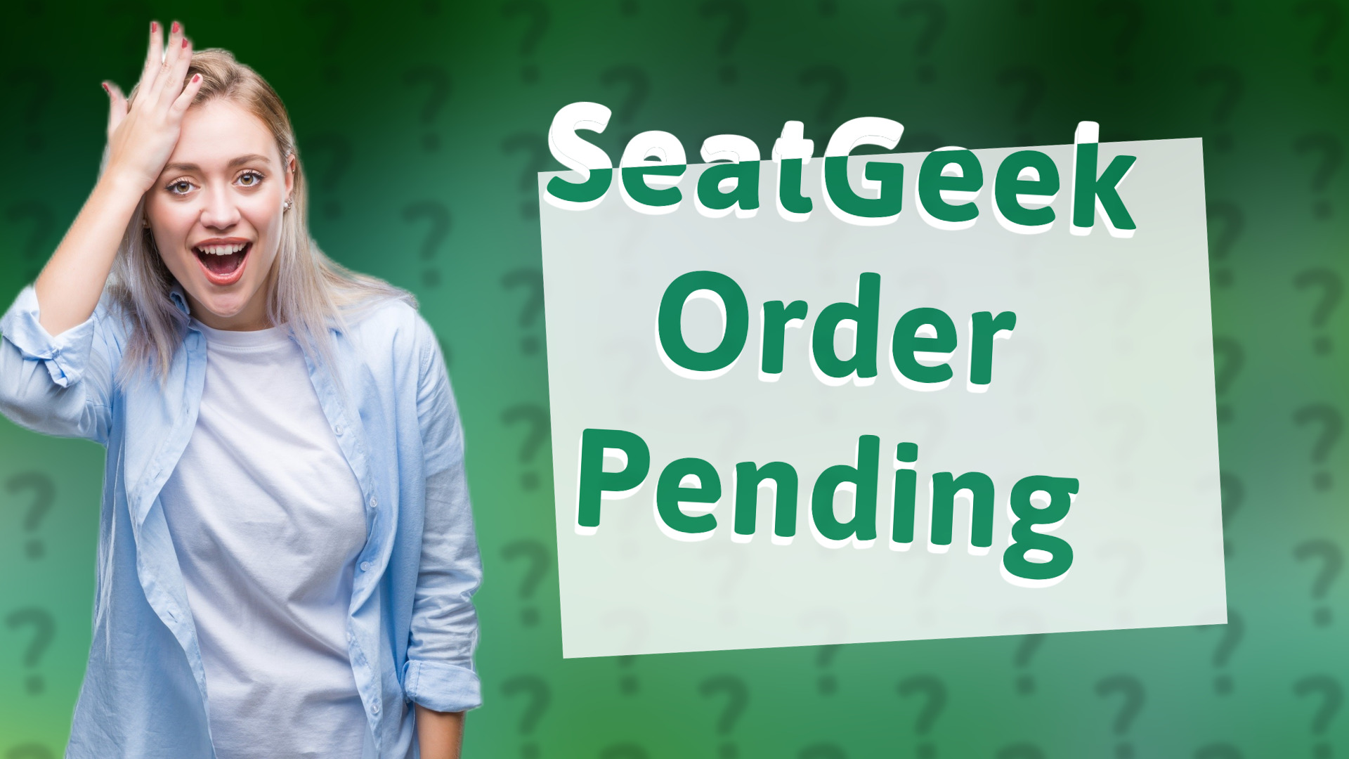 SeatGeek Order Pending