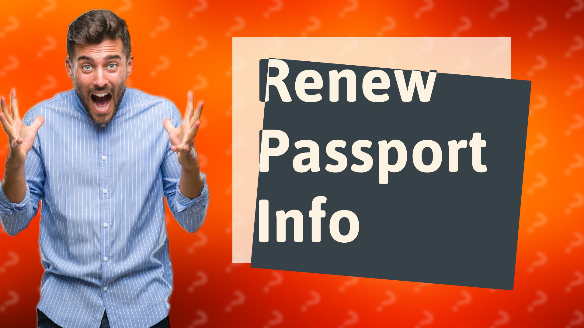Renew Passport Info
