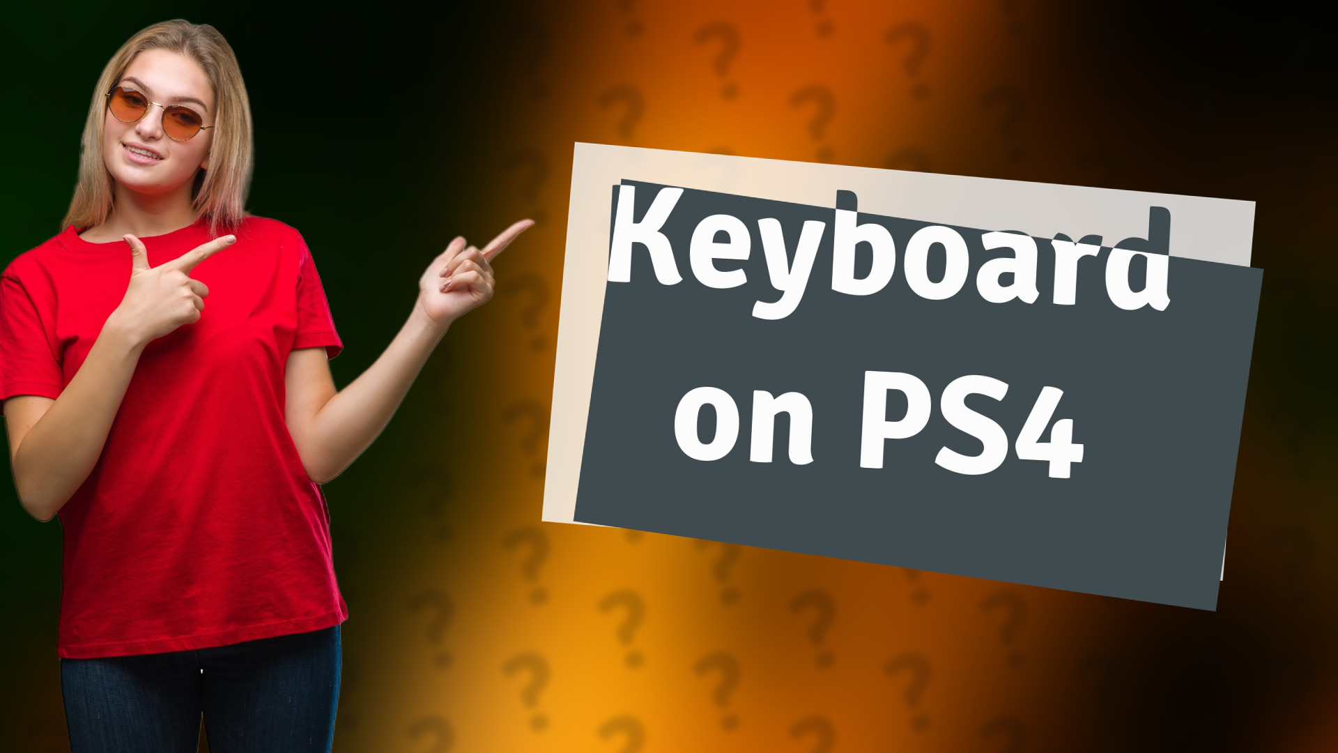 Keyboard on PS4