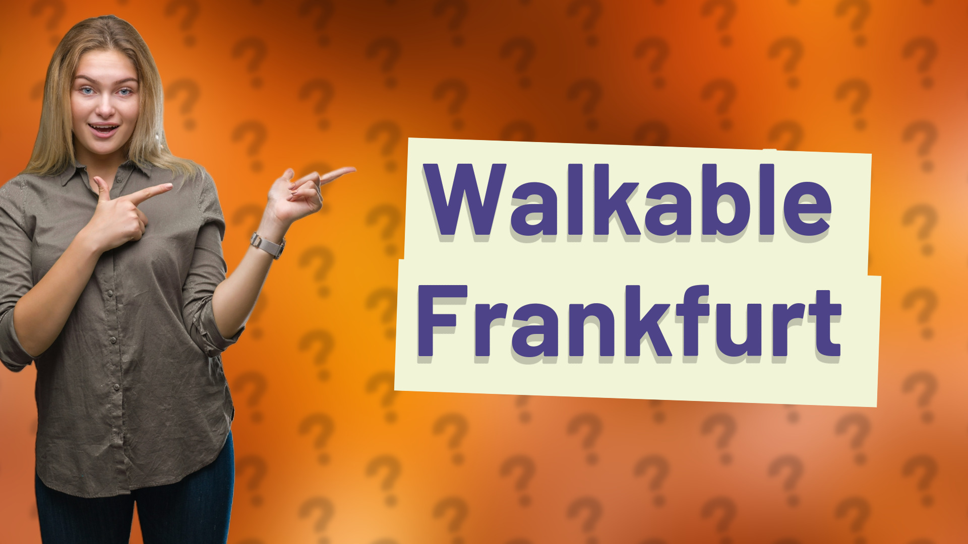 Walkable Frankfurt