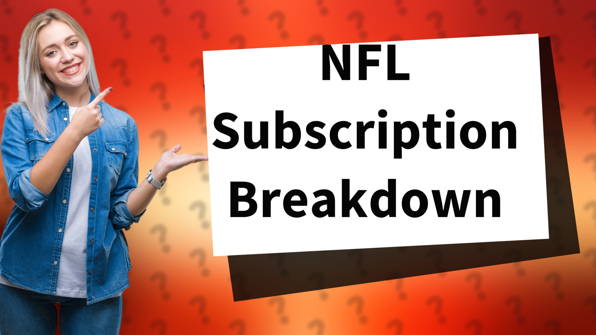 NFL Subscription Breakdown
