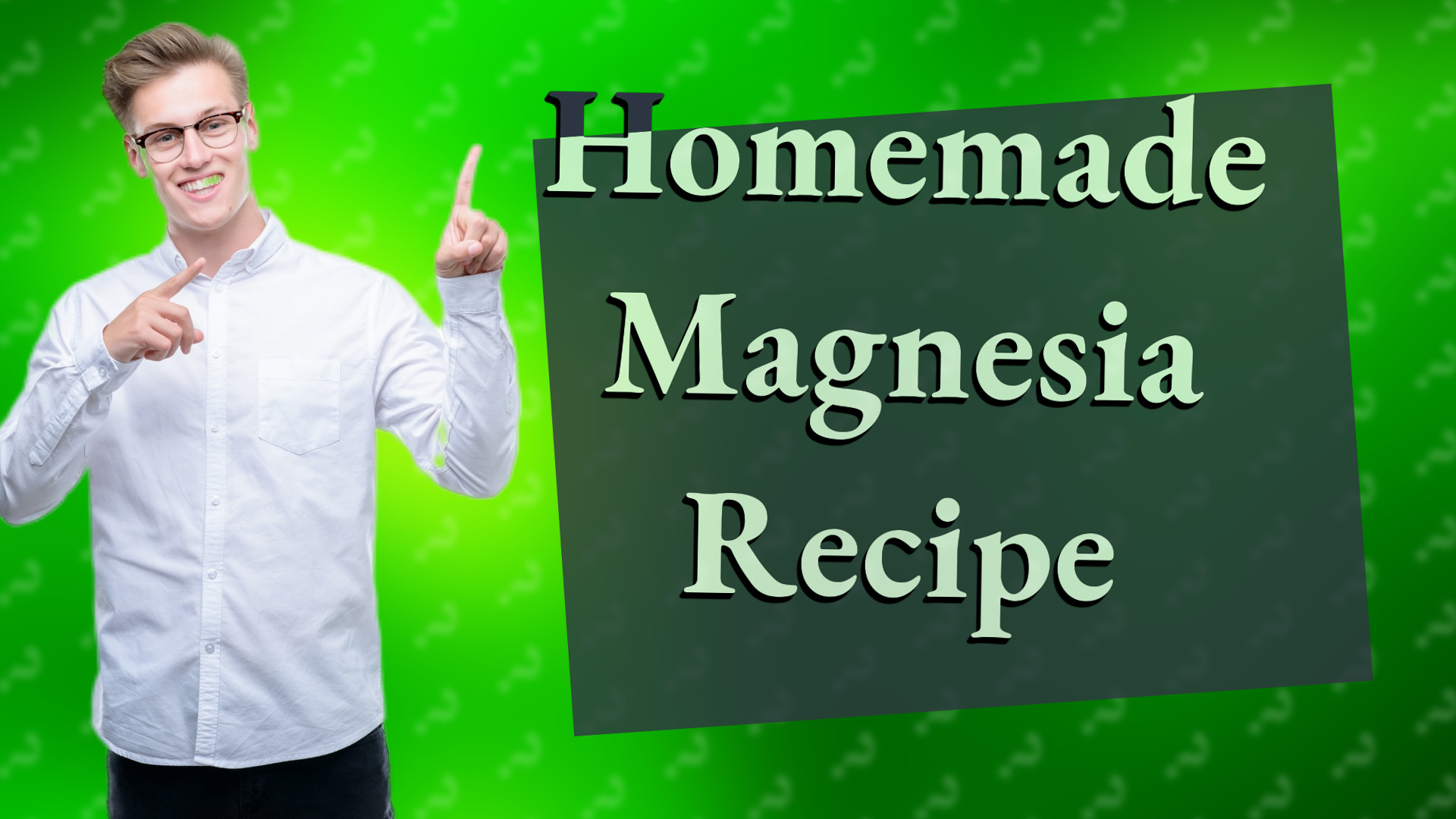 Homemade Magnesia Recipe