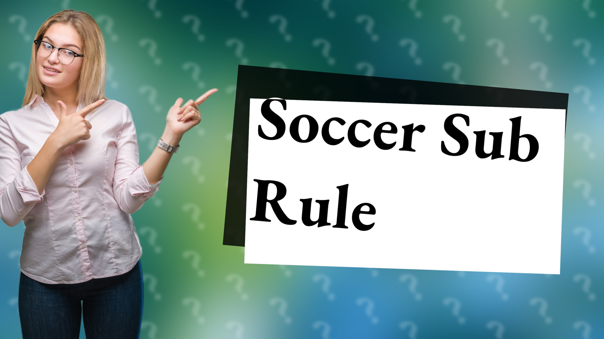 Soccer Sub Rule