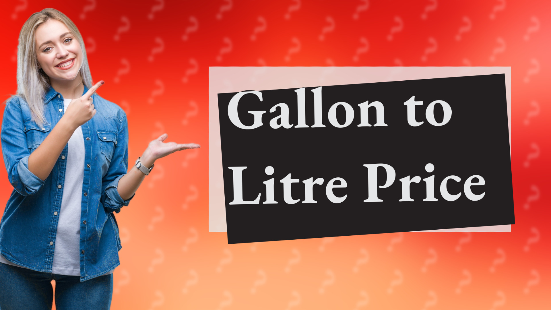Gallon to Litre Price