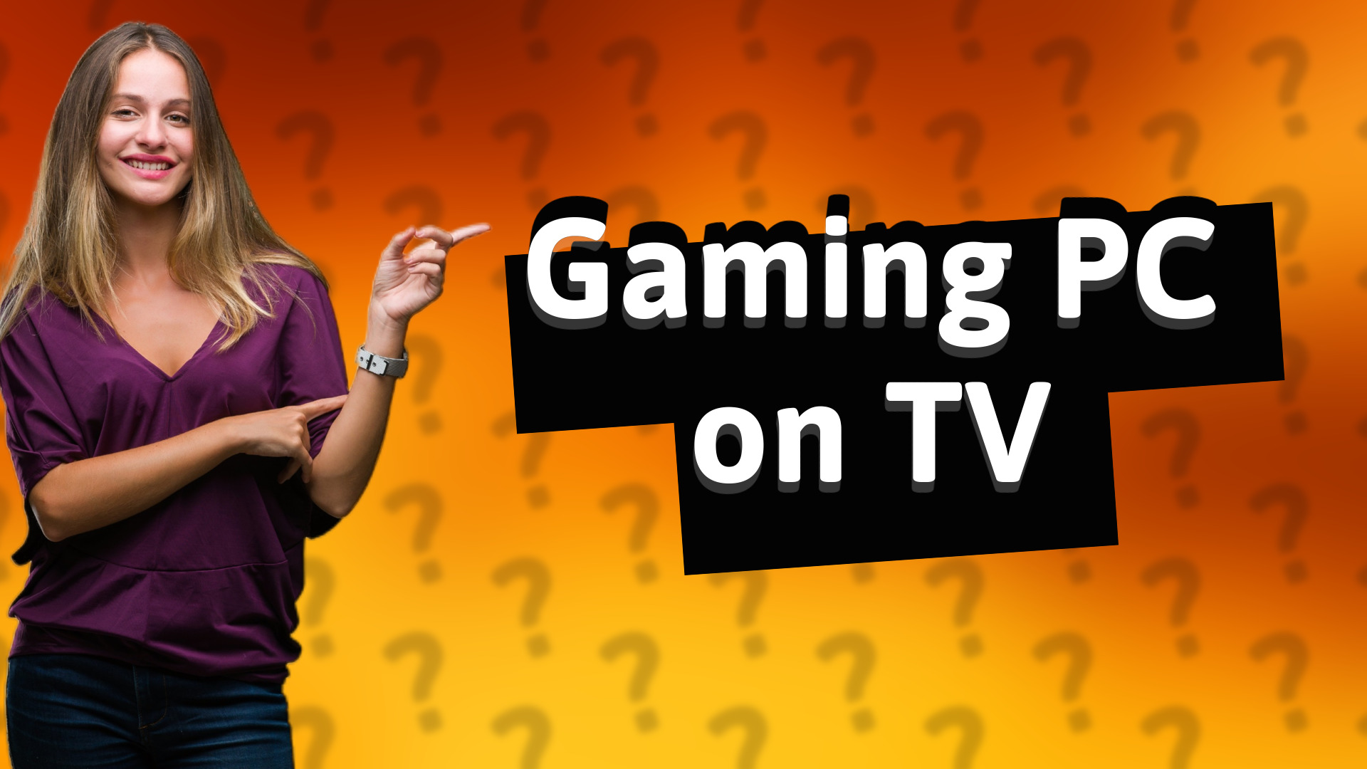 Gaming PC on TV