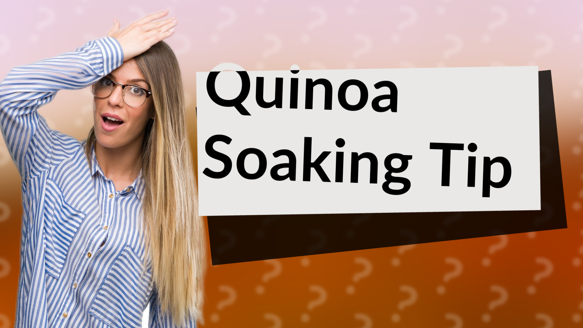 Quinoa Soaking Tip