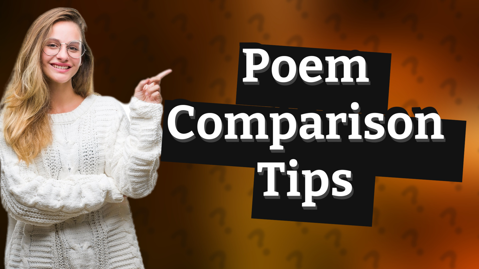 Poem Comparison Tips