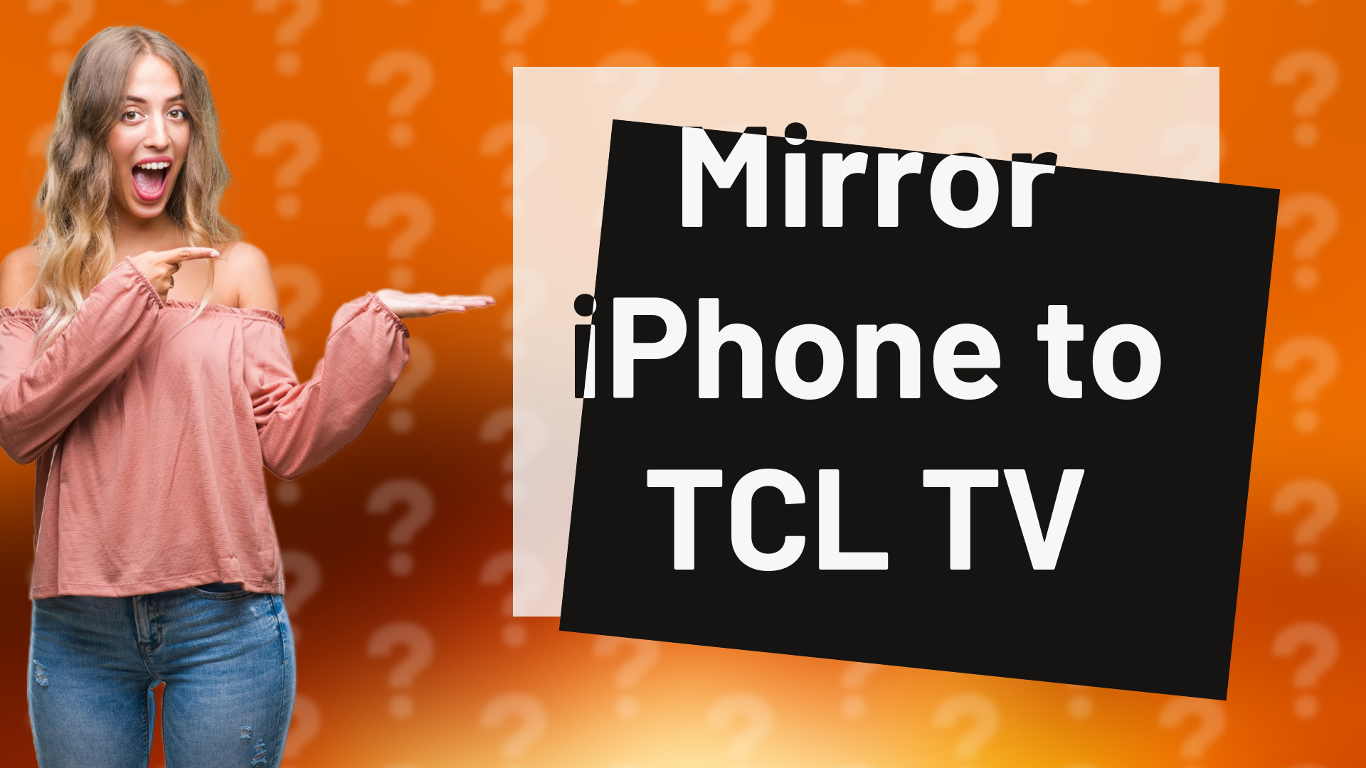 Mirror iPhone to TCL TV