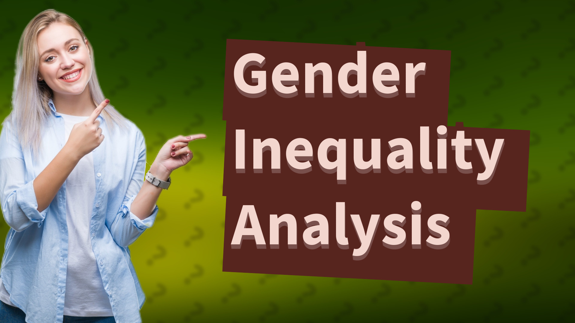 Gender Inequality Analysis