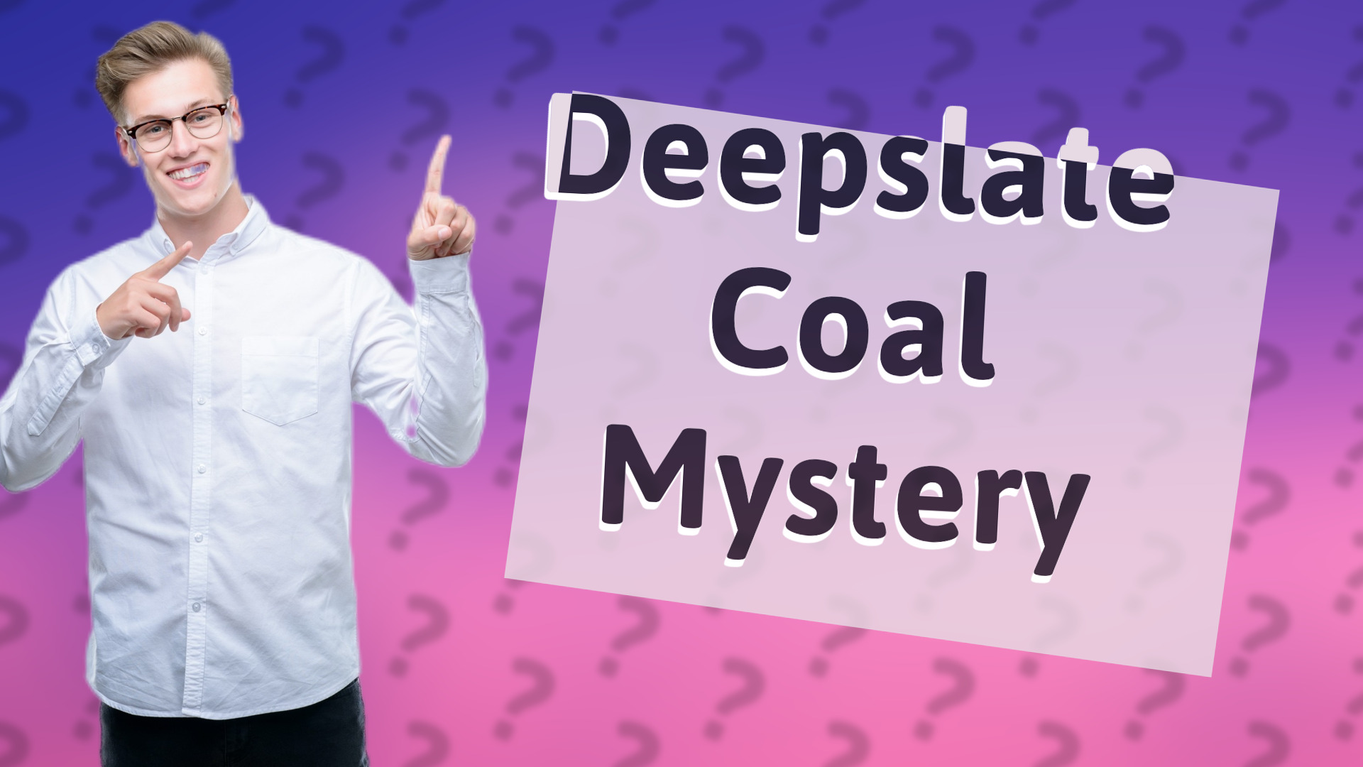 Deepslate Coal Mystery