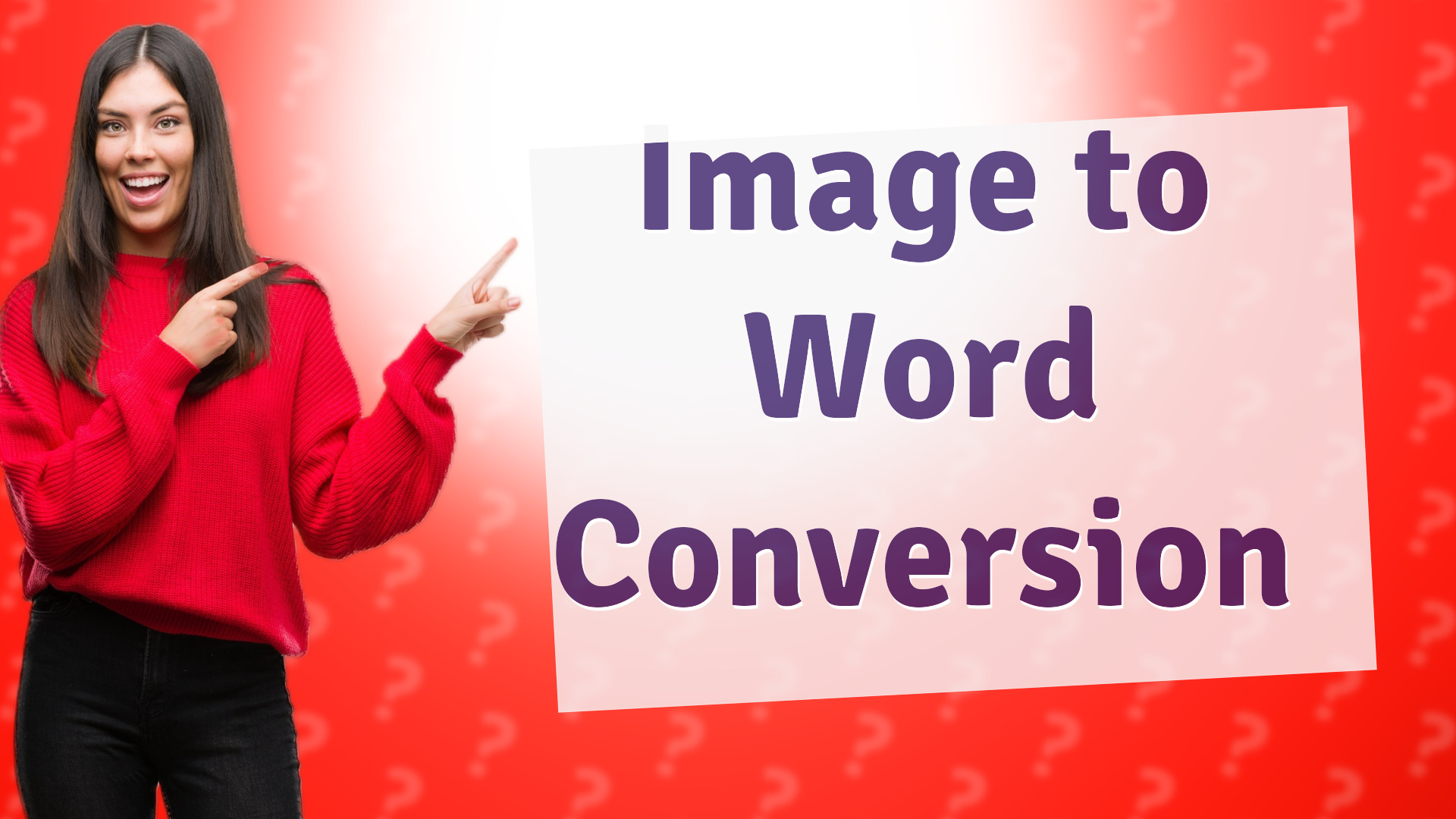 Image to Word Conversion