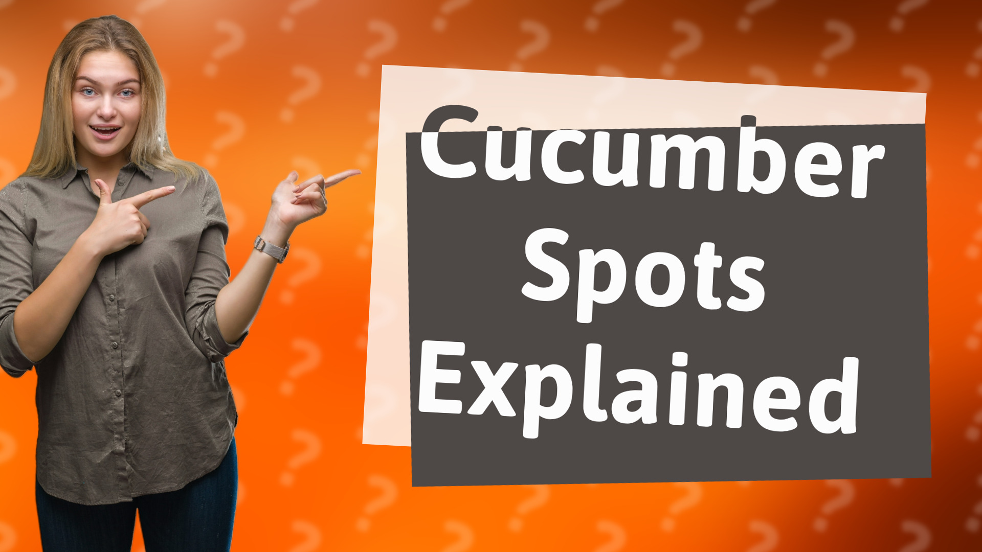 Cucumber Spots Explained