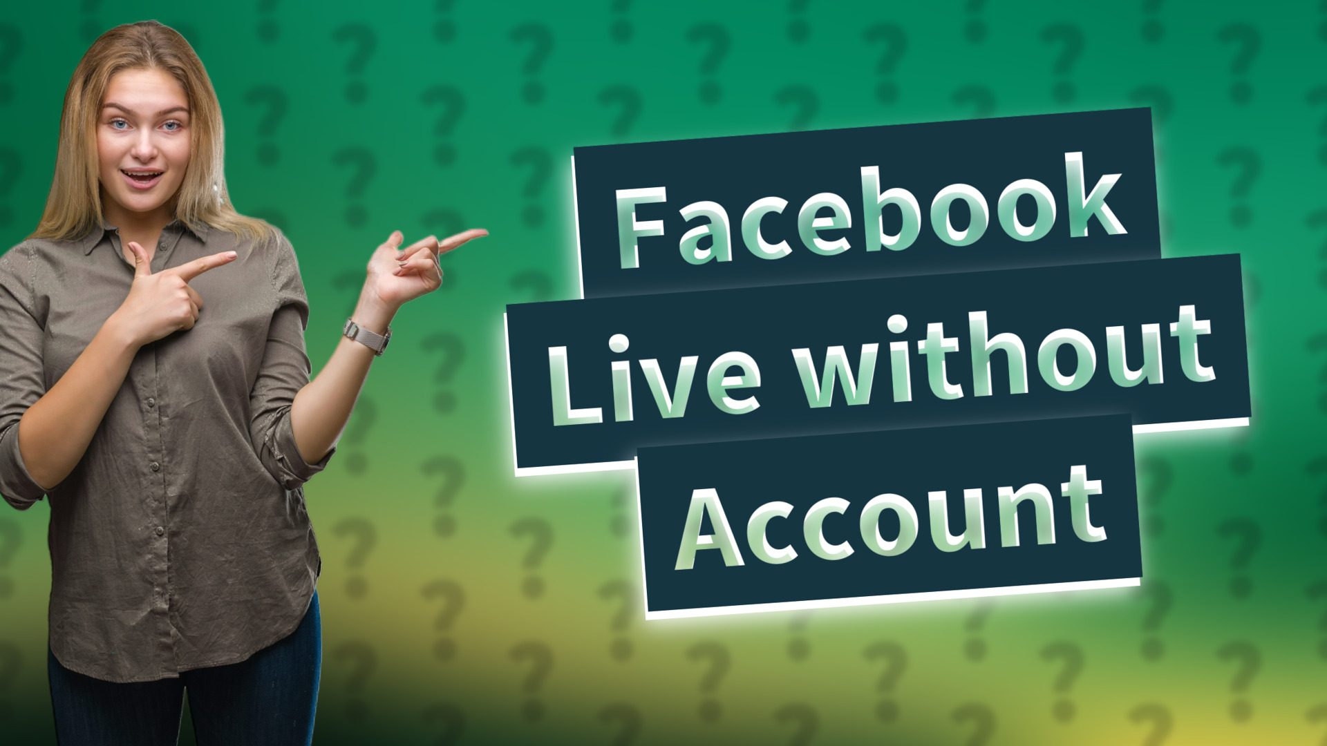 Facebook Live without Account