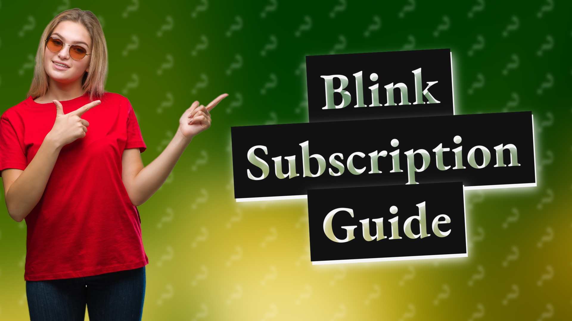 Blink Subscription Guide
