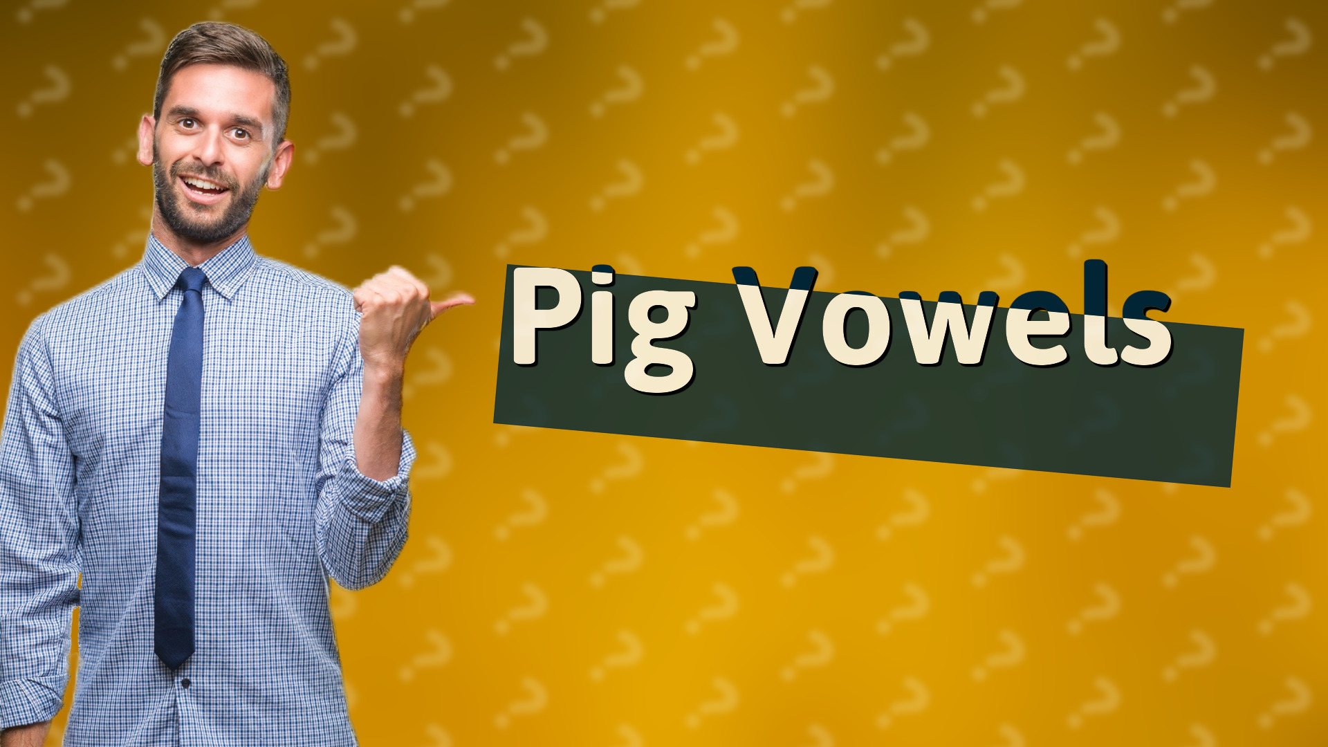 Pig Vowels