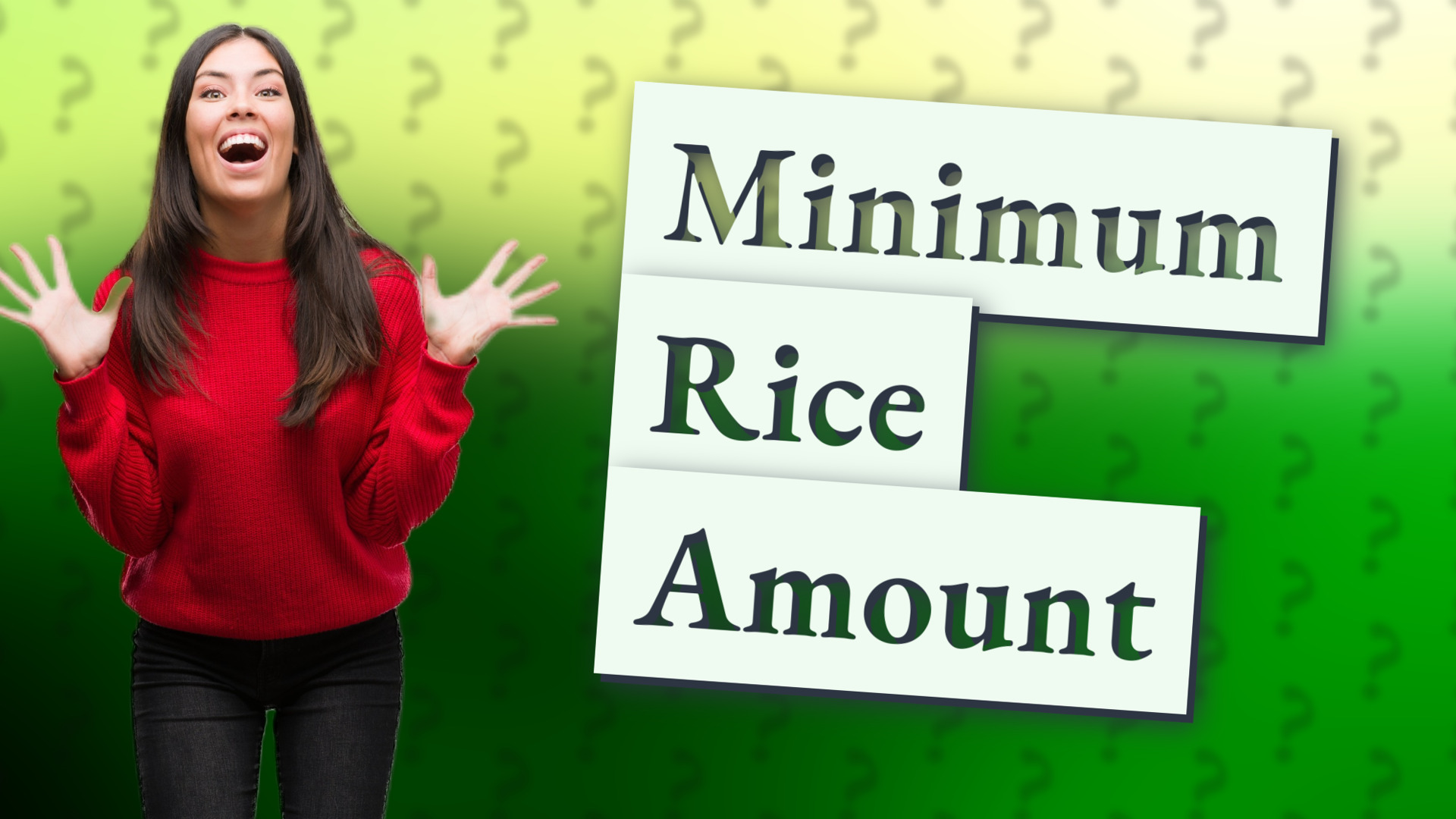 Minimum Rice Amount