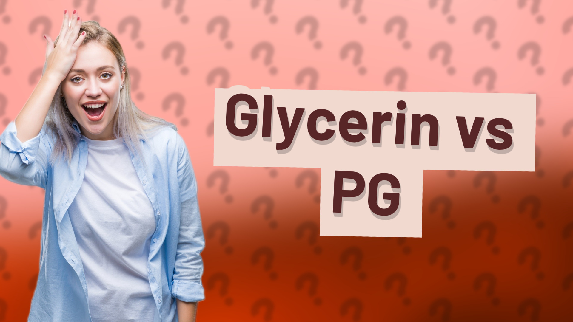 Glycerin vs PG