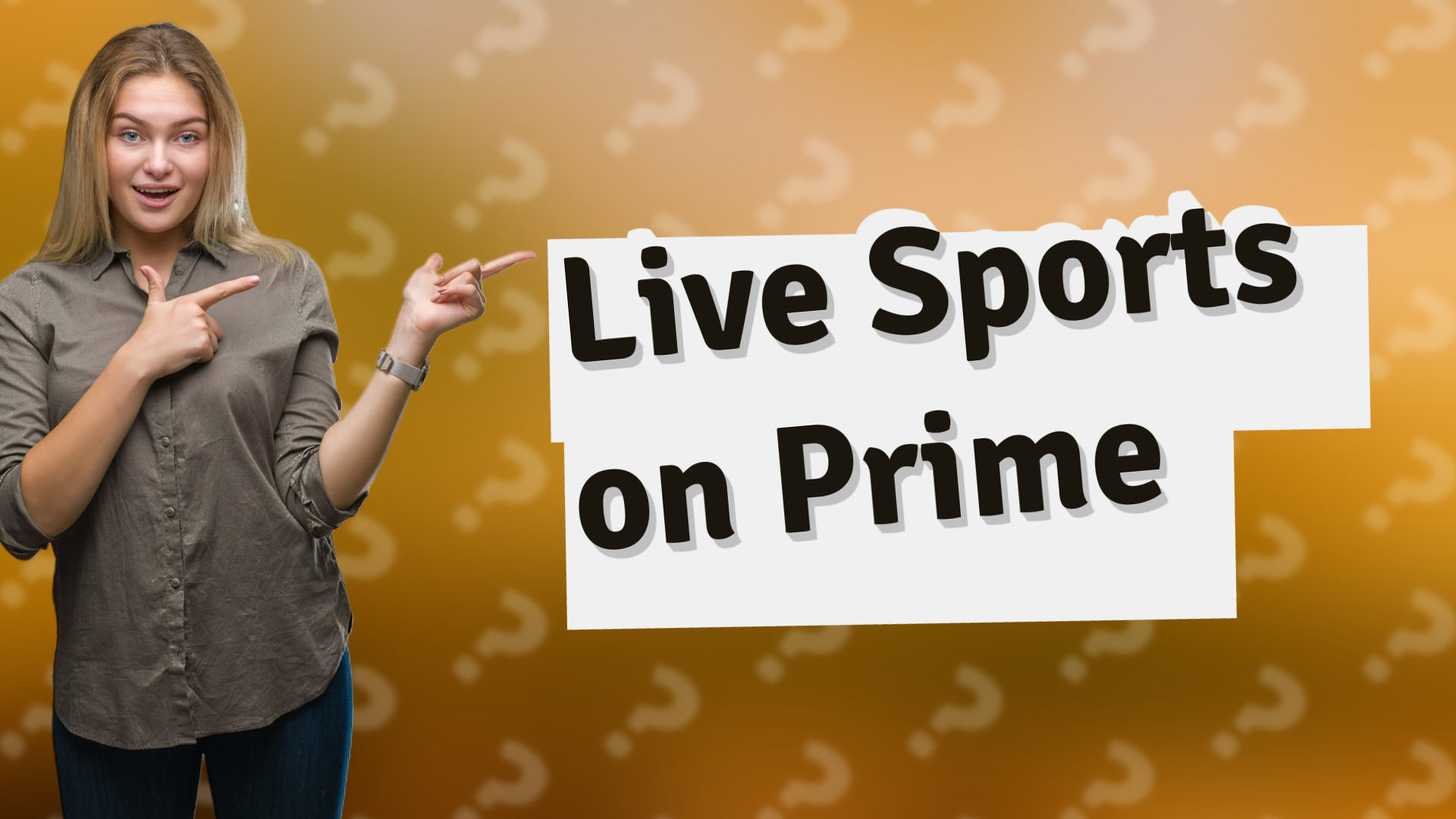 Live Sports on Prime