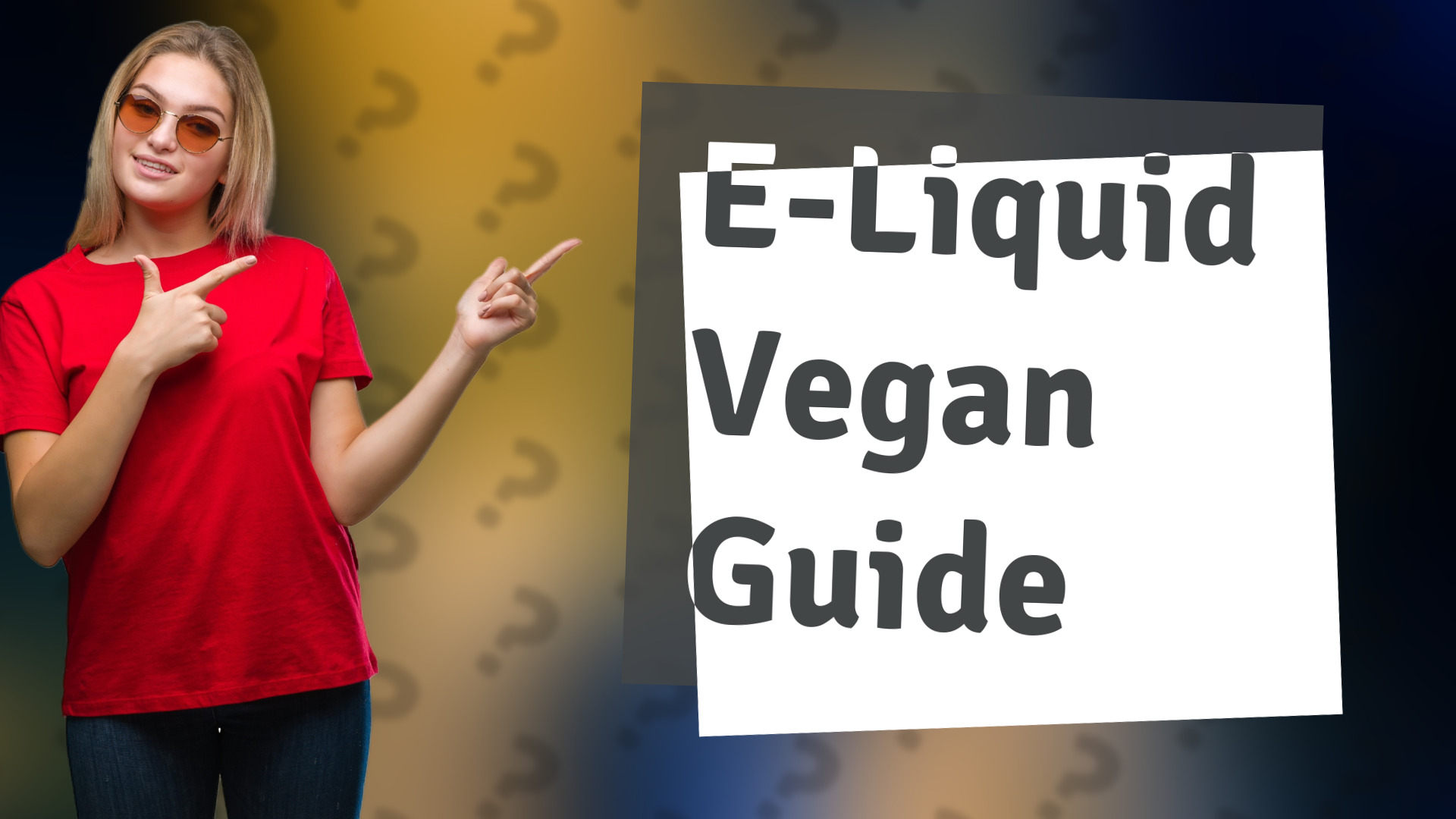E-Liquid Vegan Guide