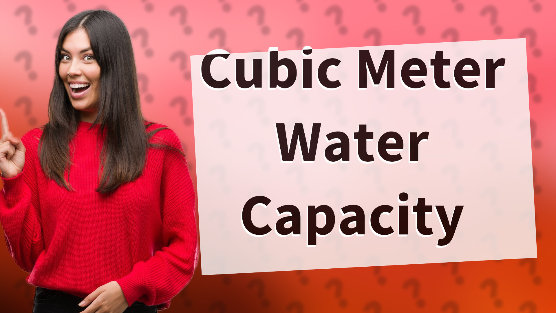 Cubic Meter Water Capacity