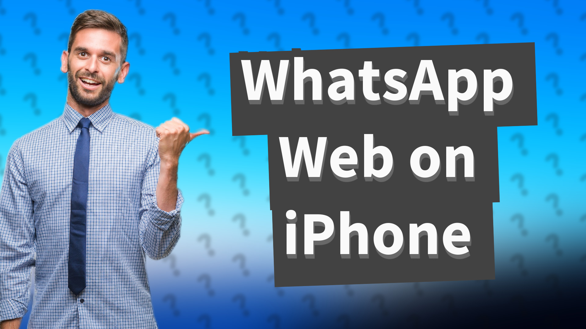 WhatsApp Web on iPhone