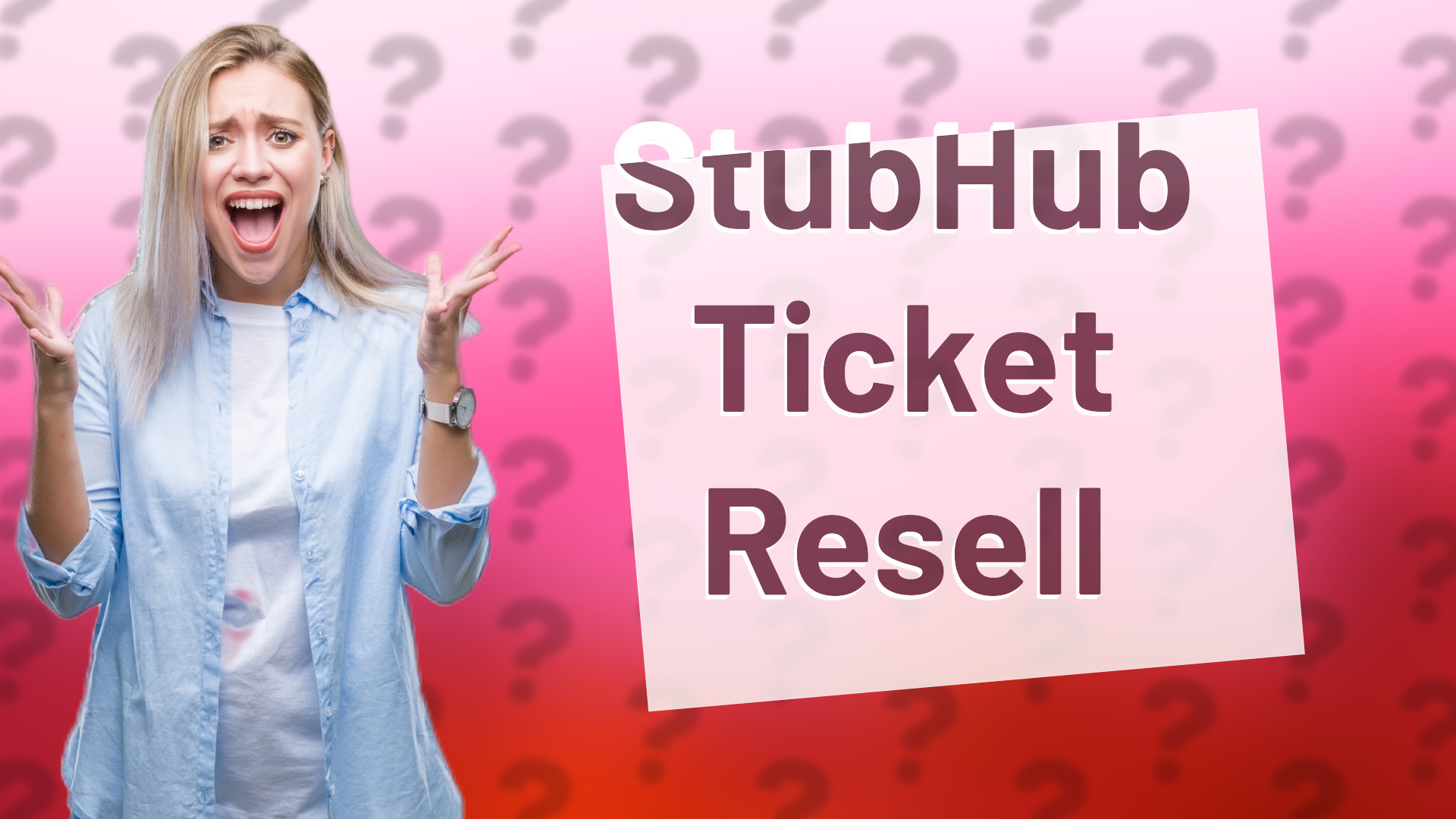 StubHub Ticket Resell