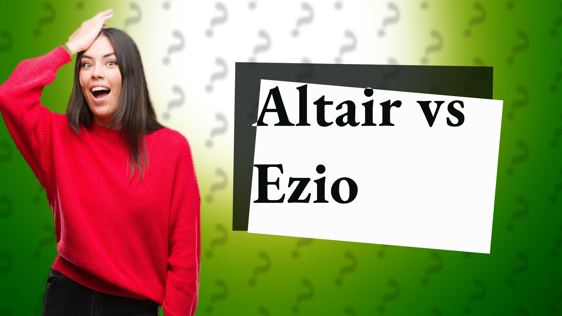 Altair vs Ezio