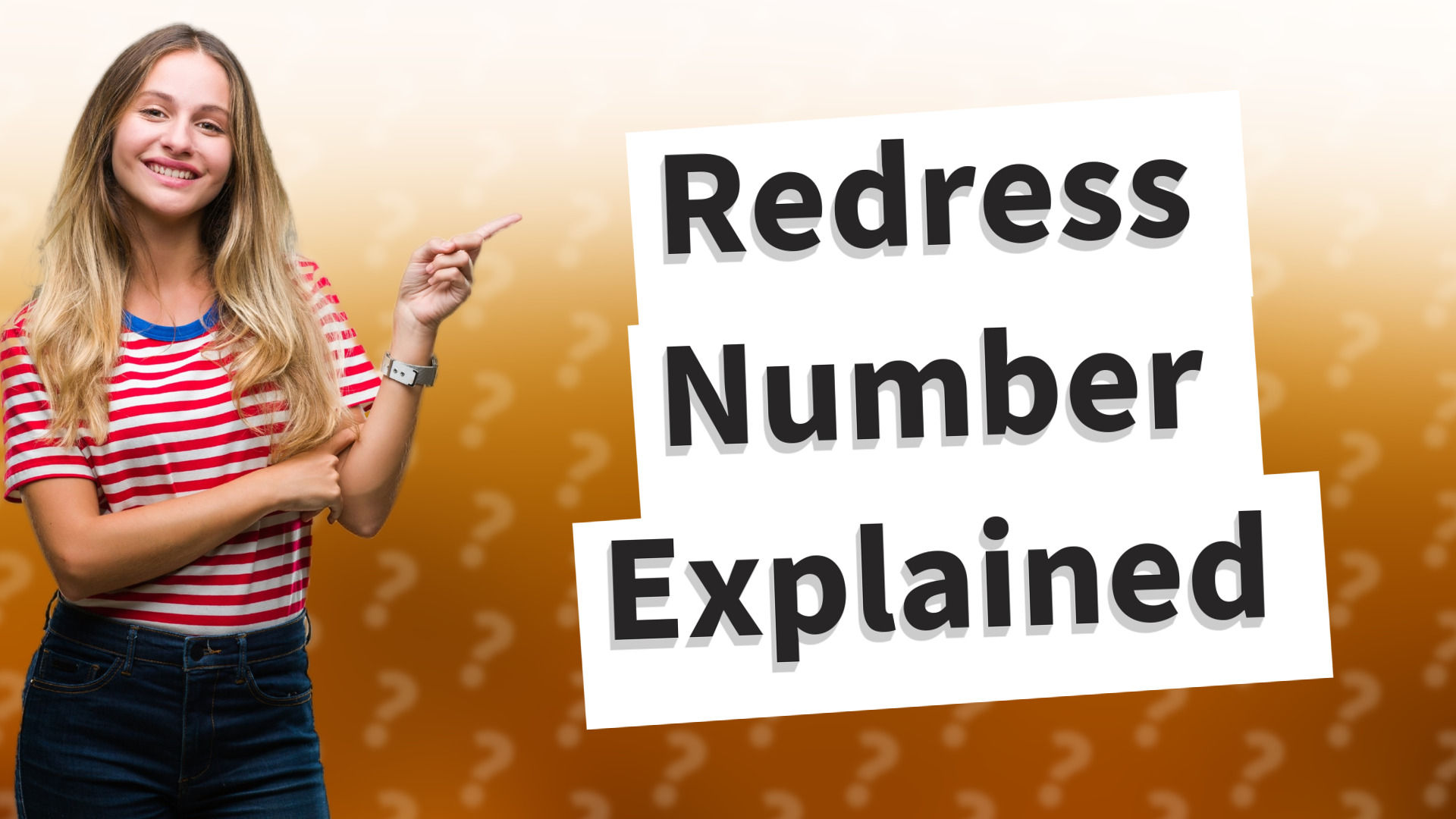 Redress Number Explained
