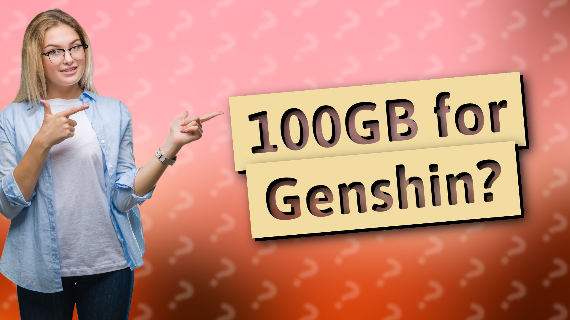 100GB for Genshin?