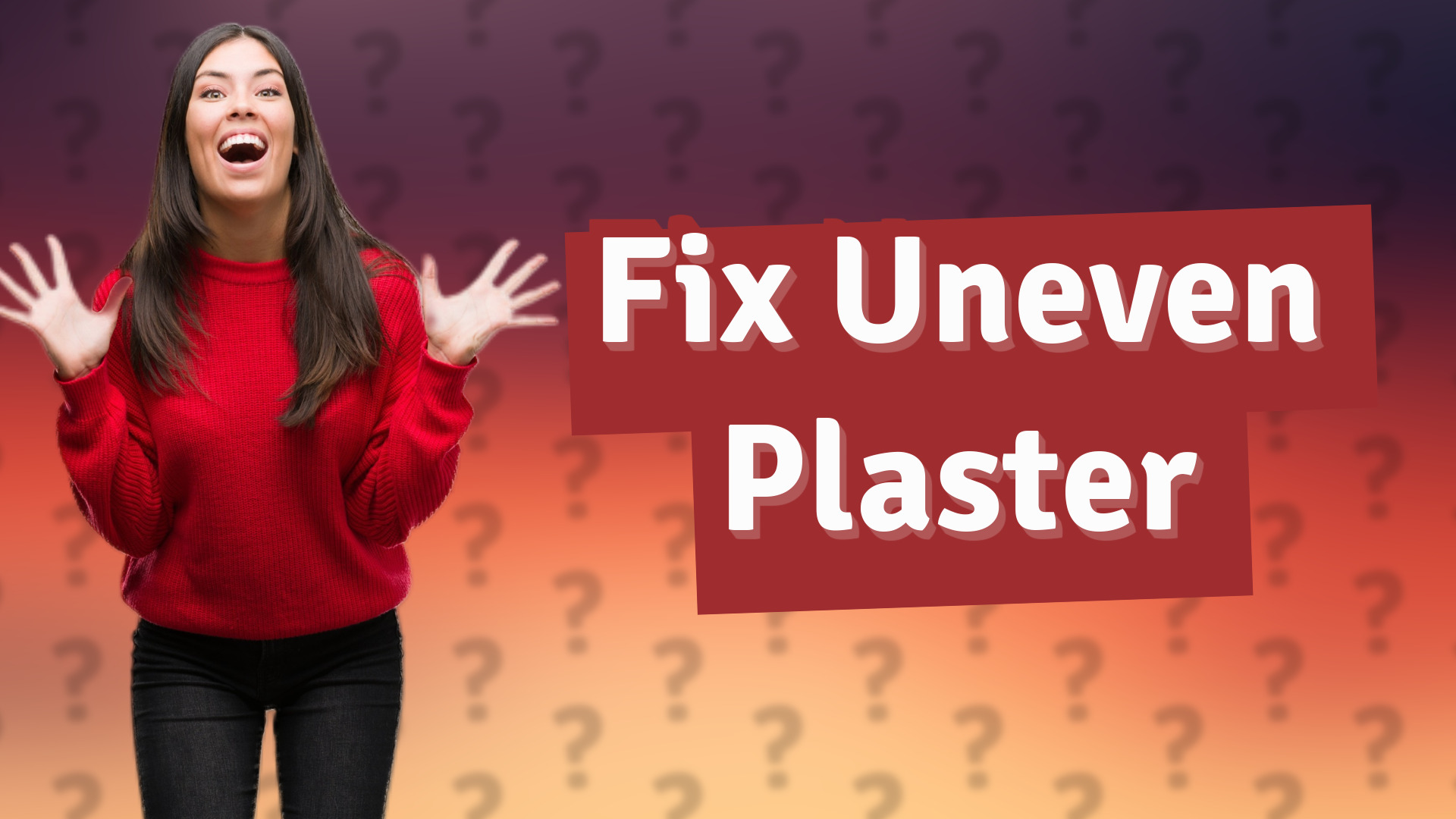Fix Uneven Plaster