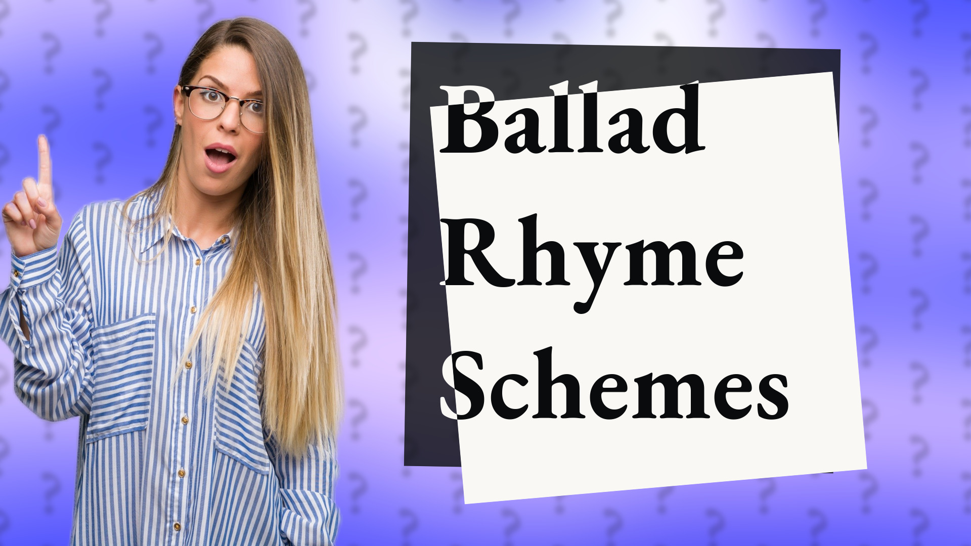 Ballad Rhyme Schemes