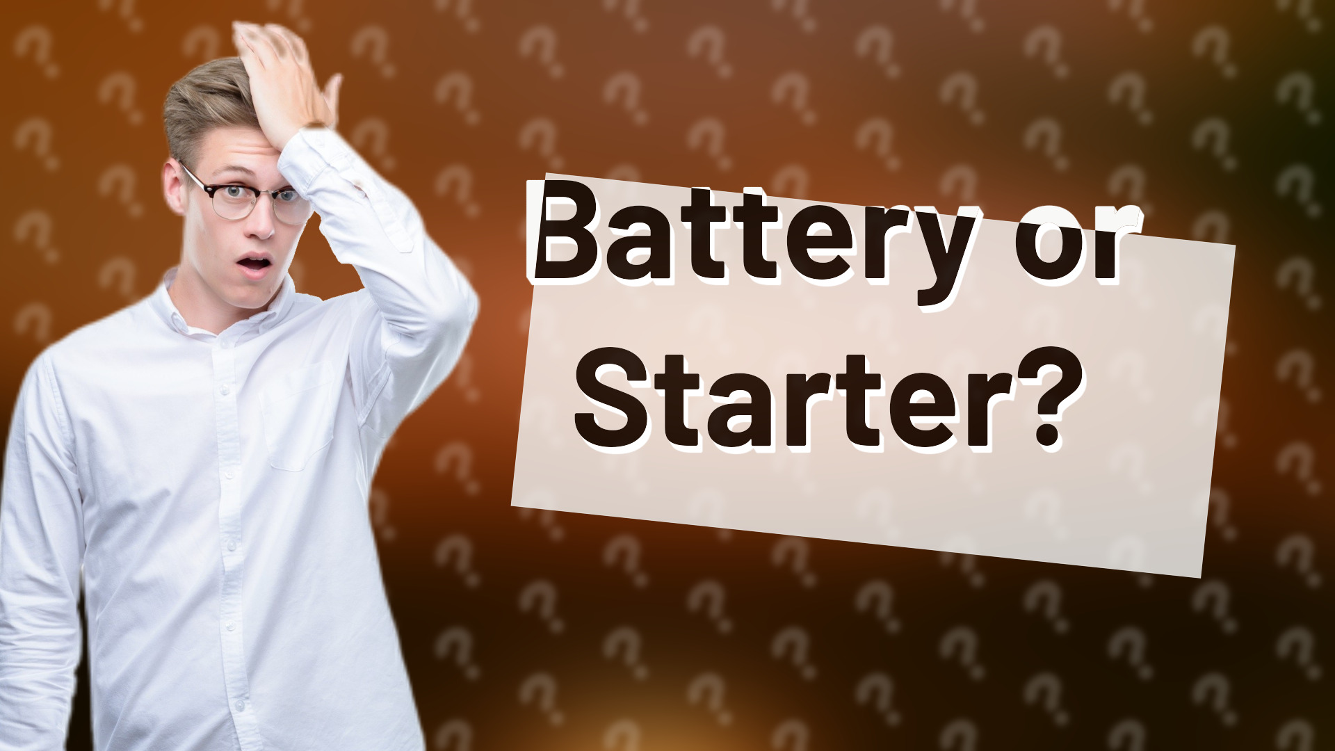 Battery or Starter?